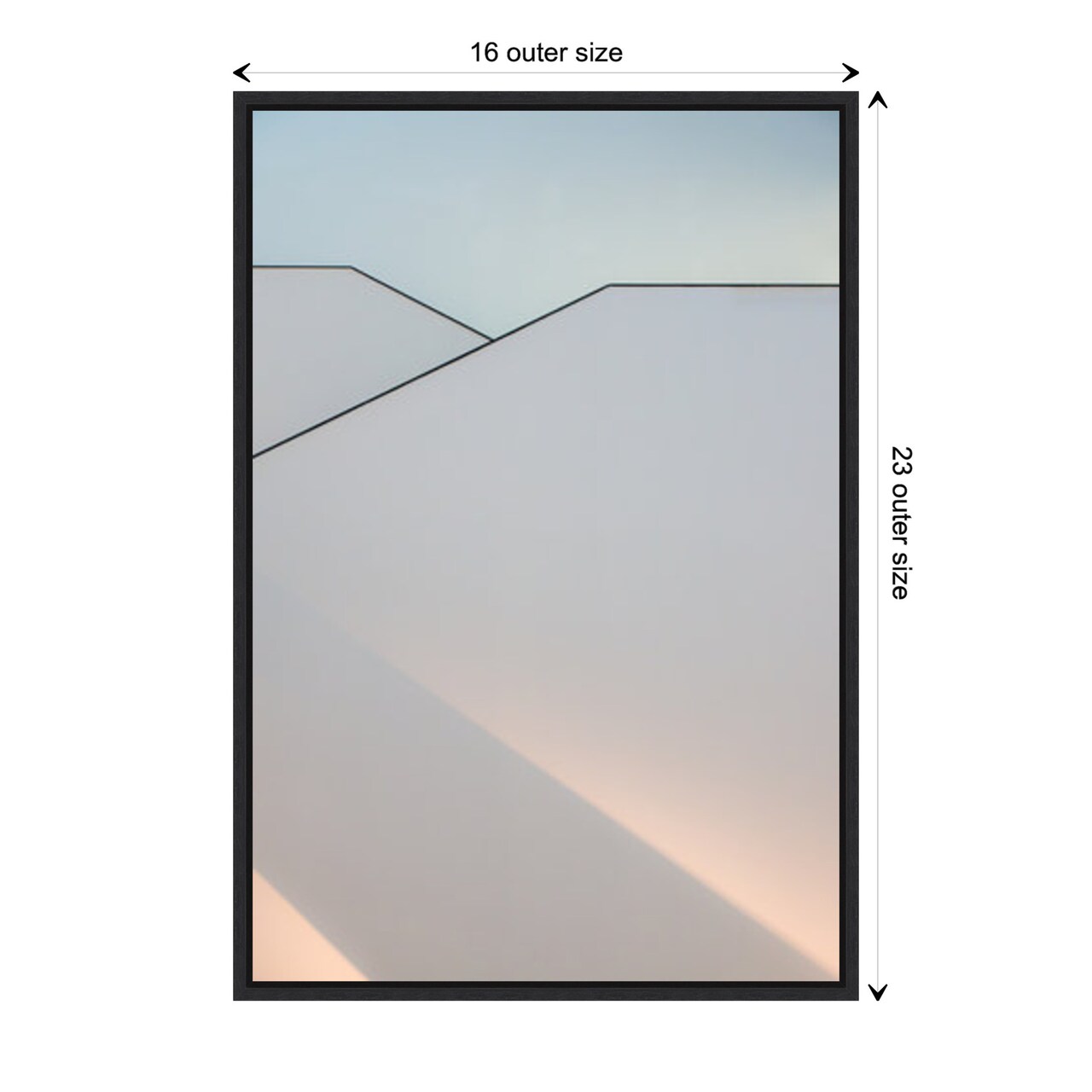 Play of Light on Buildings by Greetje van Son Canvas Art Framed